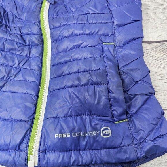 Free Country Puffer Down Shell Quilted Vest‎ Girls Size XS 5/6 - Picture 2 of 4